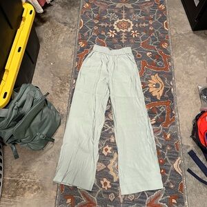 Madewell Sage Green Elastic Waist Pants